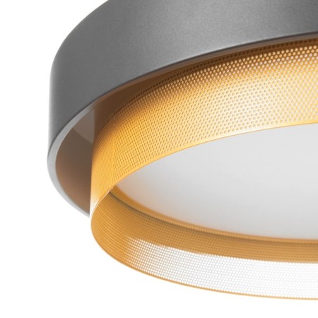 Luer with PDU "REGO" LED 120W 3000-6000K Black-gold 50x50x10 cm Bayerlux-6