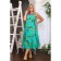 Sarafan female, size 52, turquoise color