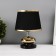 Traffic lamp with lampshade Risalux "Drops", 1 × 40 W, E27, Black /Gold, 17 × 17 × 24 cm