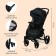 Stroller walking children's maxima (indigo), removable bumper, black color