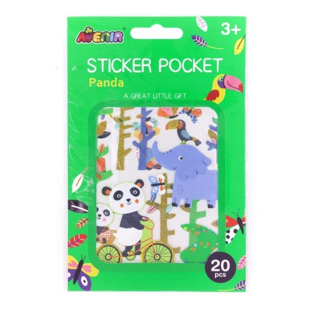 A set of Avenir stickers "Panda"-1