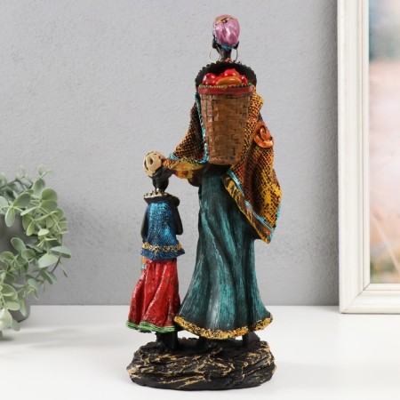 Souvenir Polystone "Africa. Mom and daughter" MIX 10x14x31.5 cm-2