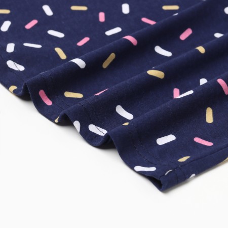 Night shirt female, blue color/candy, size 50-2