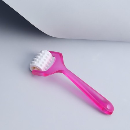 Massage for the face and neckline, with spikes, 14 × 4.5 × 2.5 cm, color mix-5