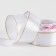 A satin ribbon "Golden threads", 40 mm × 23 ± 1 m, white color No. 01
