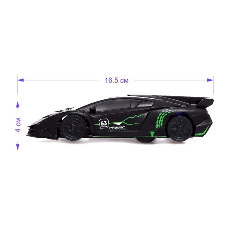 Racer anti -gravity machine, works on the battery, drives along the walls, the color is black-1