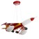 Lamp "Red Aircraft" 5x40W E14 Red 63x63x70 cm Bayerlux