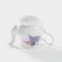 Lilac kettle, 800 ml, white color