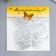 Plastic sticker "Babochi silver" set "set 12 pcs 12 cm, 10 cm 8 cm