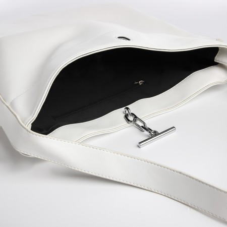 Shoper bag on fasting, white color-4