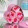 Soap roses, three -color, set of 6 pcs.