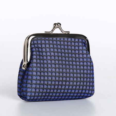 Women's wallet on the farmar, blue color-1