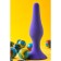 Anal plug A-Toys by Toyfa, silicone, purple, 10.2 cm