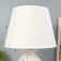 Table lamp 38047/1 E14 40W white with a golden patina 23x23x32 cm
