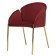 Raspy chair, 555 × 570 × 780 mm, velor, burgundy color