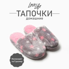 Women's slippers 36-37, gray color