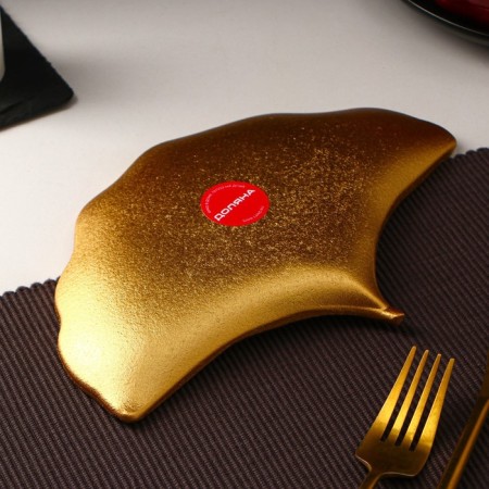 Fruit dish "shell", 23 × 15 cm, gold color-2