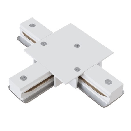 Connector T-shaped for the built-in track system Technical TRA002CT-11W, 13x9.5x2 cm, white color
