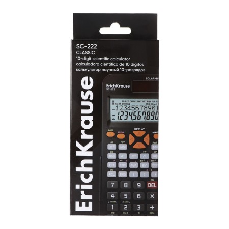 Scientific grade 10-parties Erichkrause SC-222 Classic, 240 functions, black-6