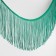 Decorative braid "Furrm", 15 cm, 5 ± 0.5 m, emerald color