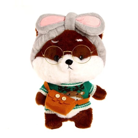 Corgi-lalafanfan soft toy, in a suit, mix-5