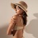 Women's hat minku, light brown color, rr 58