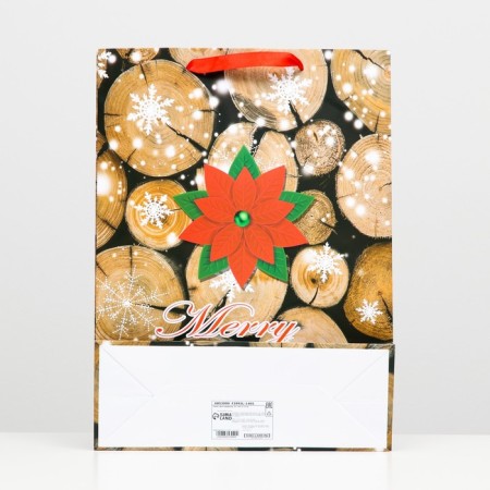 Laminated "Happy Christmas" packet 32 ​​x 42 x 12-1