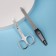 Manicure set, 2 objects, black/silver color