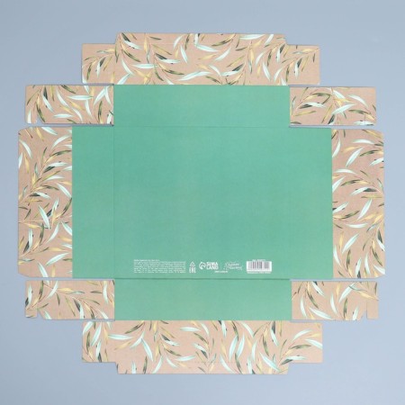 Gift box, packaging, "eco", 23.5 x 20.5 x 5.5 cm-7