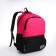 School backpack, 2 lightning departments, 3 pockets, black/pink color