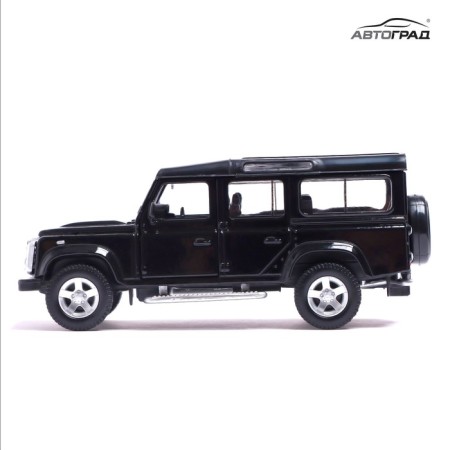 Metal machine Land Rover Defender, 1:32, Doors, Inertia, Black Color Open-5