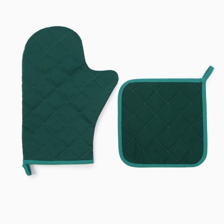 Set of kitchen. Ethel "Bird" mittens-seizure 20x28cm, 19x19cm tack, 100% HL-2