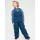 Semi-combinezone children, height 98 cm, dark blue color