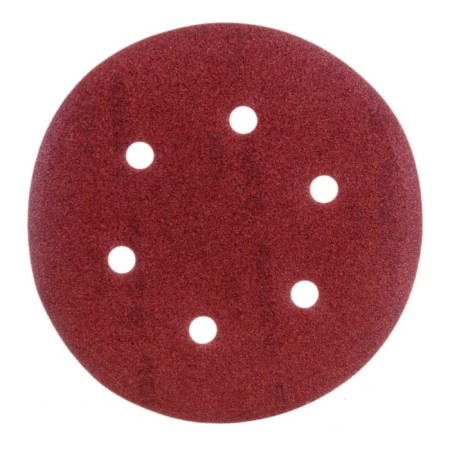 Circle of abrasive grinding bison 35350-150-120, perforated, P120, 150 mm, 5 pcs.