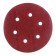 Circle of abrasive grinding bison 35350-150-120, perforated, P120, 150 mm, 5 pcs.