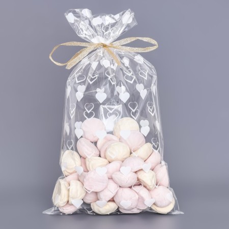 Package packing bopp, "heart" 20*35 cm-1