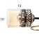 Marsy chandelier 3he27 40W black and gold 50x50x27 cm Bayerlux