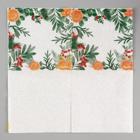Paper napkins "New Year's aroma", single -layer, 24 × 24 cm, set 20 pcs., For New Year-3
