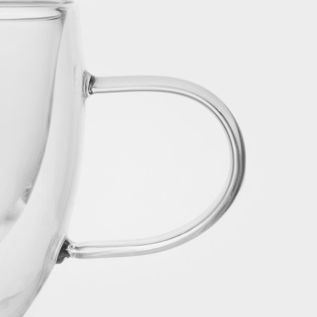 Glass mug with double walls Magistro "Duo. Grace ", 200 ml, 12.5 × 9 × 7.5 cm-3