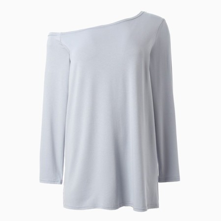 Longslit on one shoulder female minku: Basic line color gray, size 46-4