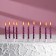 Candles in the cake "Spiral", 10 pcs, medium, 5 cm, purple metallic