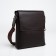 Men's bag over the shoulder, Textura, external pocket, brown color