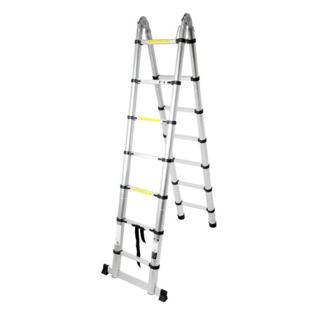 Strenger-ladder telescopic tundra, folding, aluminum, 2.2 x 2.2 m