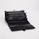 Women's wallet on magnets, black color