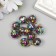 Suspension decorative for creativity glass "Ball - squares" d = 1.6 cm 2.1x1.6 cm