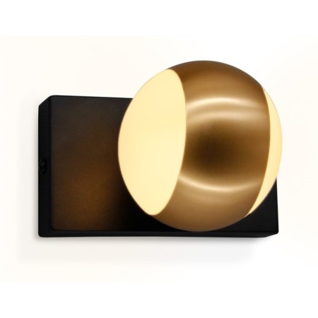 Wall rotary lamp with AMBRELLA LIGHT, WALL, FW571, G9, Black Sand, Gold-5