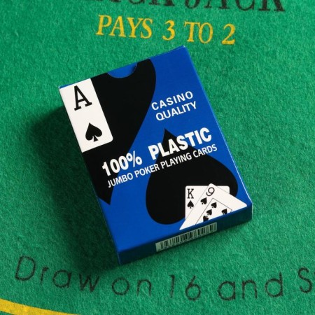 Plastic playing cards 54 pcs, 28 μm, 6.5 x 1.8 x 9 cm, mix-1