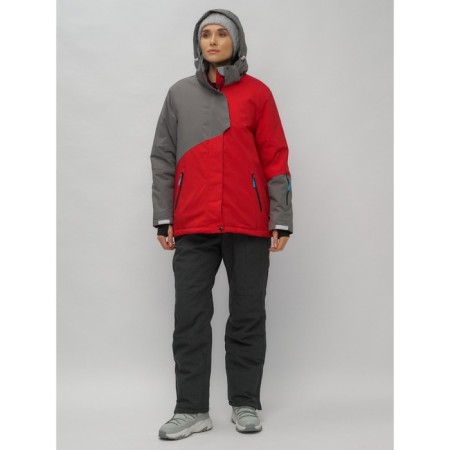Ski suit female, size 52, red color-31