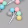 Decor for creativity plastic "Bound of balloons - pastel" set 5 pcs 13.5 cm