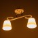 Lyberti chandelier 2x60W E27 white 44x12x25cm